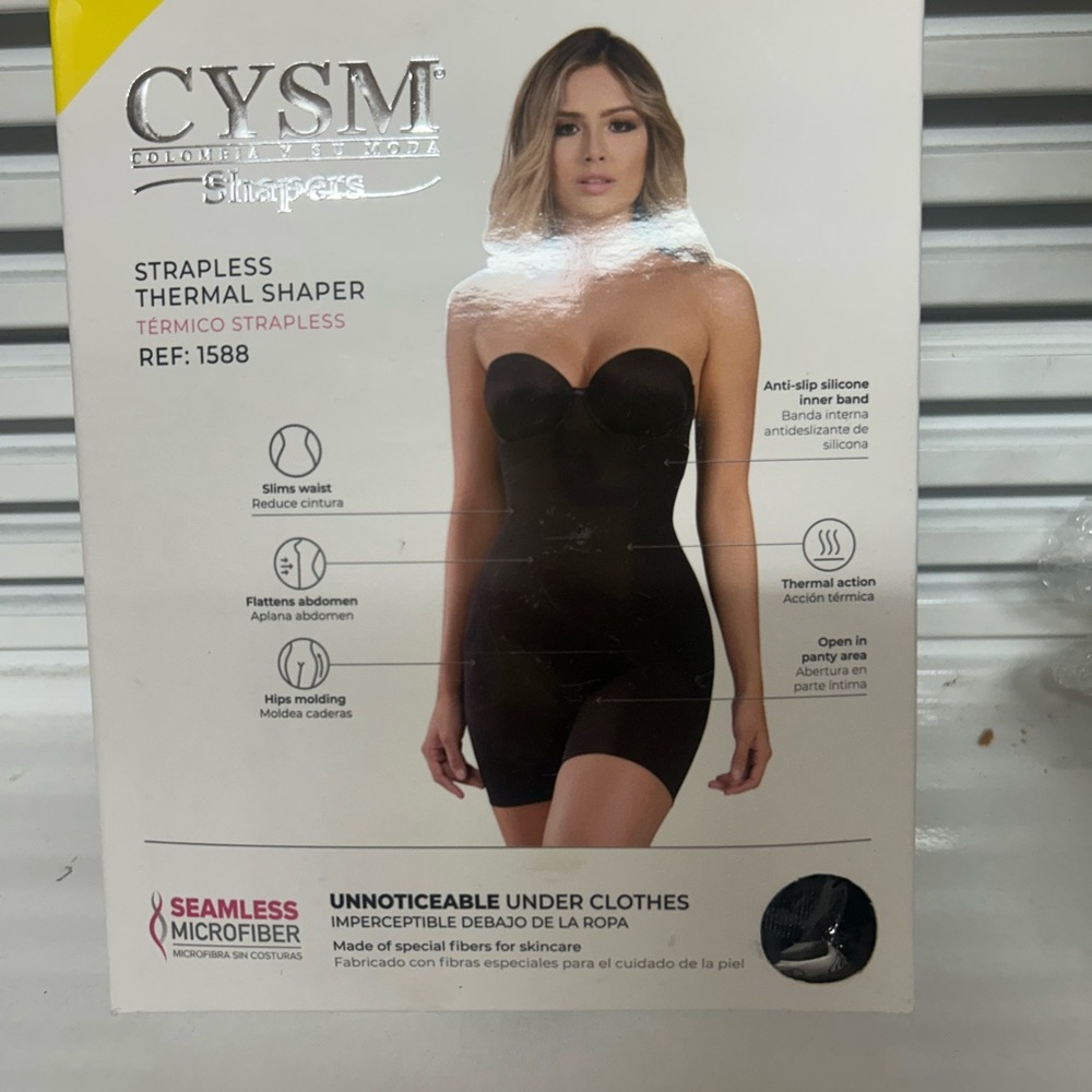 CYSM Black Strapless Thermal Shaper